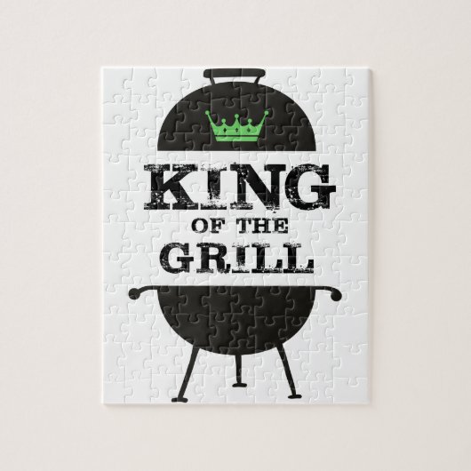 Puzzle Roi Du Grill, Couronne Verte Noire (Vertical)