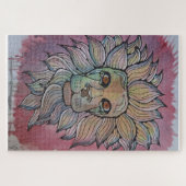 Puzzle Roi Rose Aquarelle Originale (Horizontal)