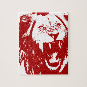 Puzzle Roi rouge de lion