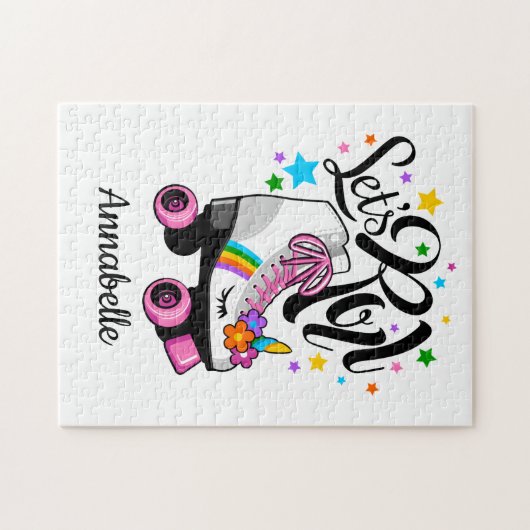 Puzzle Roll Unicorn Roller patinage fille (Horizontal)