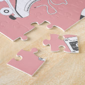 Puzzle Roller skates cassette motif. (Côté)