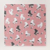 Puzzle Roller skates cassette motif. (Vertical)