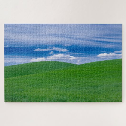 Puzzle Rolling Green Blé Fields of the Palouse Hard (Horizontal)