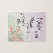 Puzzle Romains 12:12 Soyez Joyeux dans le verset de la Bi (Horizontal)