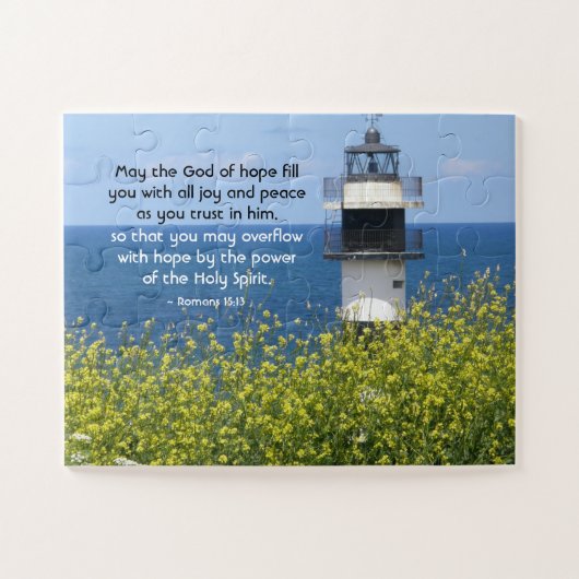 Puzzle Romains 15:13 Puisse le Dieu de l'Espoir, Phare (Horizontal)