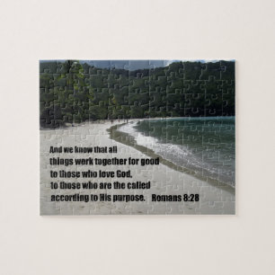 Puzzle Romains 8:28 Toutes les choses travaillent ensembl
