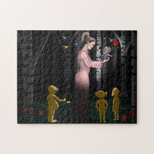 Puzzle Romance dans la forêt (Horizontal)