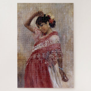 Puzzle Romani Gypsy Woman Dancing (par Albert Edelfeel)