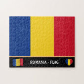 Puzzle Romanian Flag & Romanian country (Horizontal)