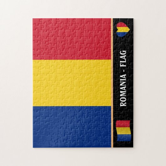 Puzzle Romanian Flag & Romanian country (Vertical)
