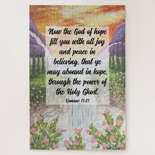 Puzzle Romans 15:13 Poster (Vertical)