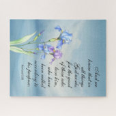 Puzzle Romans 8:28 Aquarelle Iris (Horizontal)