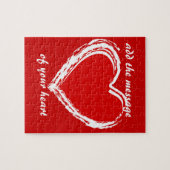 puzzle romantique de coeur (Horizontal)