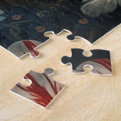 Puzzle Romantique Elégante Baroque Fleurs Peinture à l'hu (Côté)