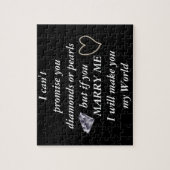 Puzzle Romantique épousez-moi poème (Vertical)