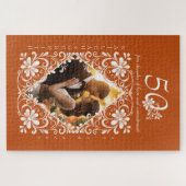 Puzzle Romantique Orange Brûlé 50 Ans (Horizontal)