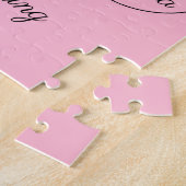 Puzzle Romantique rose et noir (Côté)