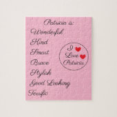 Puzzle Romantique rose et noir (Vertical)