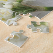Puzzle Romantique vieux script, coeurs, proposition de fl (Côté)