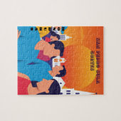 Puzzle Rompecabezas  Honduras San Pedro Sula Retro poster (Horizontal)