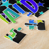 Puzzle "RONALD" Prénom, amusant "HEUREUX ANNIVERSAIRE" (Côté)