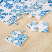 Puzzle rond de pingouin (Côté)