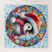Puzzle rond de pingouin (Horizontal)