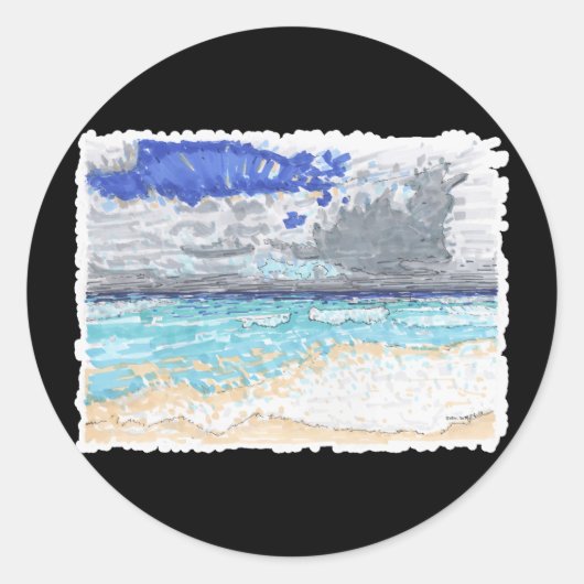 Puzzle Ronde Sticker (Voorkant)