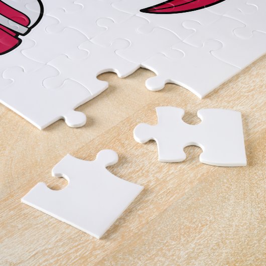 Puzzle Rooster à Patinage en ligne avec Roller skates (Côté)