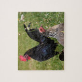 Puzzle Rooster and Hen (Vertical)