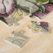 Puzzle Rooster Garden Flower Papillon Art (Côté)