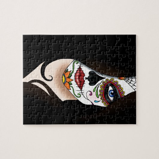 Puzzle Rosa Sugar Skull (Horizontal)