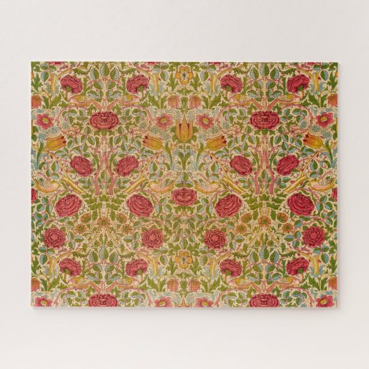 Puzzle Rose, 1883 par William Morris (Horizontal)