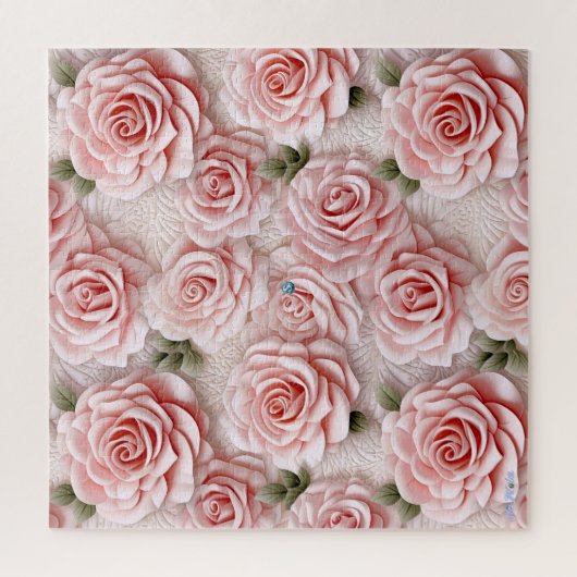 Puzzle rose 3D difficile (Vertical)