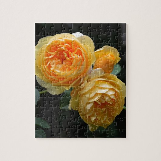Puzzle Rose anglais jaune (Vertical)