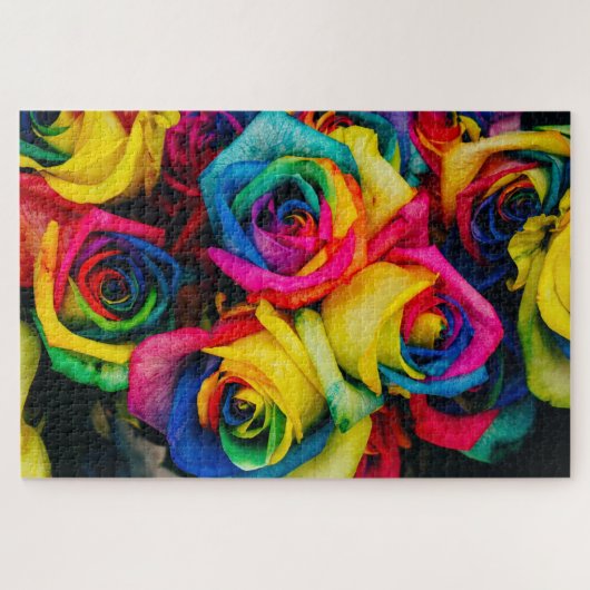 puzzle rose arc-en-ciel (Horizontal)