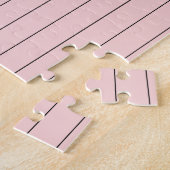 Puzzle Rose avec Rayures Noires (Côté)
