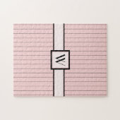 Puzzle Rose avec Rayures Noires (Horizontal)
