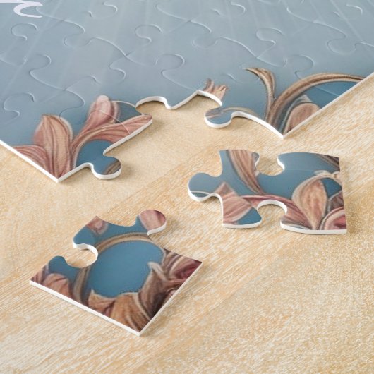 Puzzle Rose baroque (Côté)