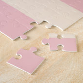Puzzle Rose bébé et rayures blanches antiques (Côté)
