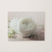 Puzzle Rose blanc romantique (Horizontal)