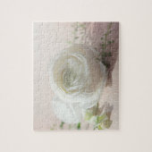 Puzzle Rose blanc romantique (Vertical)