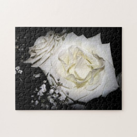 Puzzle Rose blanche (Horizontal)