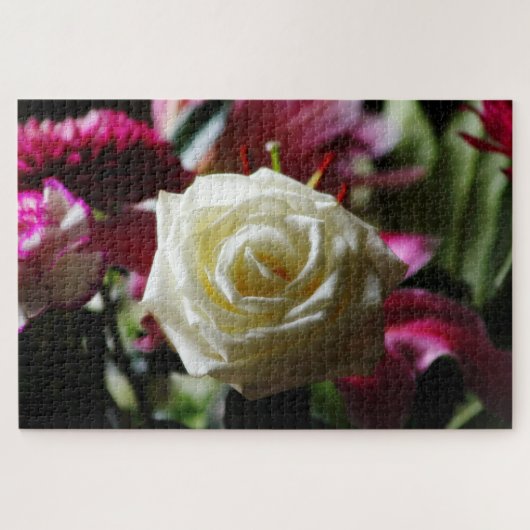 Puzzle Rose blanche (Horizontal)