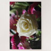 Puzzle Rose blanche (Vertical)