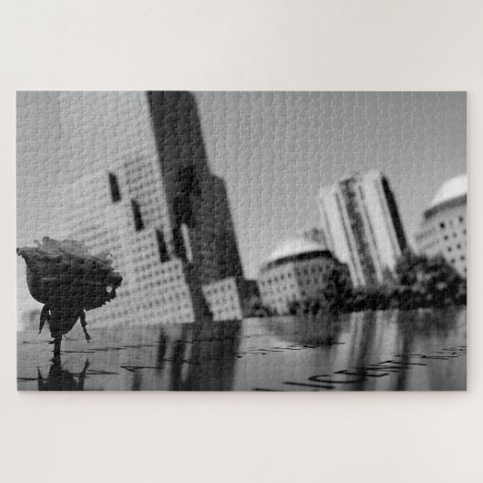 Puzzle Rose blanche du souvenir (Horizontal)