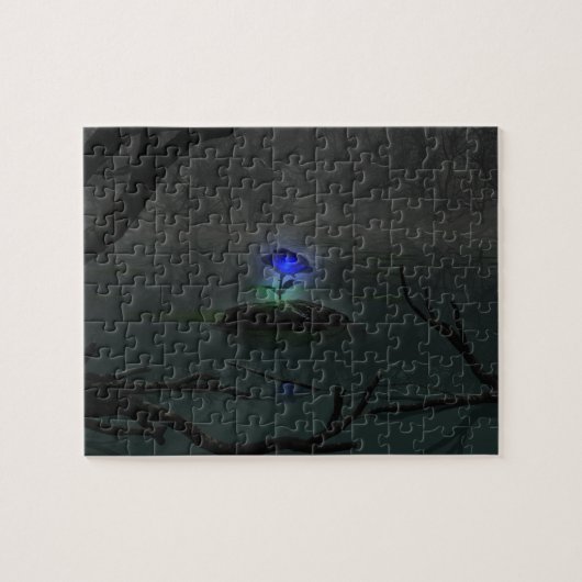 Puzzle Rose bleu (Horizontal)
