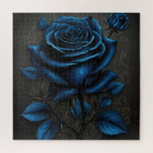 Rose bleu profond de minuit