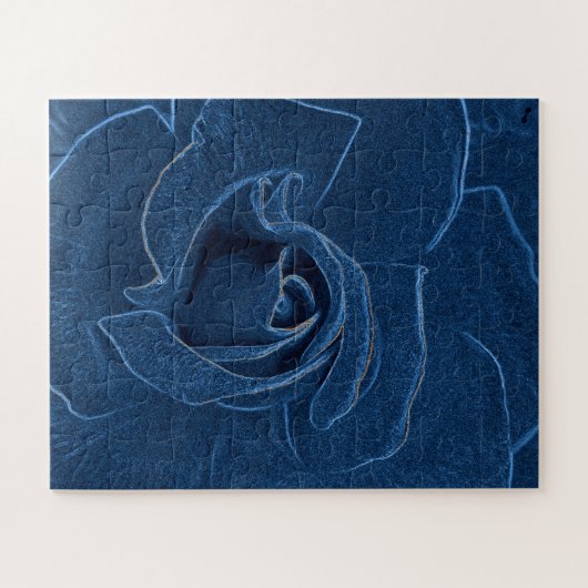 Puzzle rose bleu velouté (Horizontal)