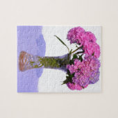 Puzzle Rose Blue Hydrangeas élégantes fleurs rose violet (Horizontal)